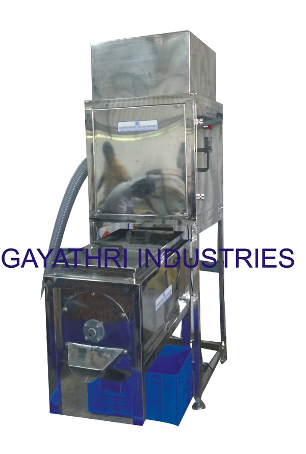 Cashew Kernels Semi Automatic Peeling Machine 40 kg/hr Batch Type